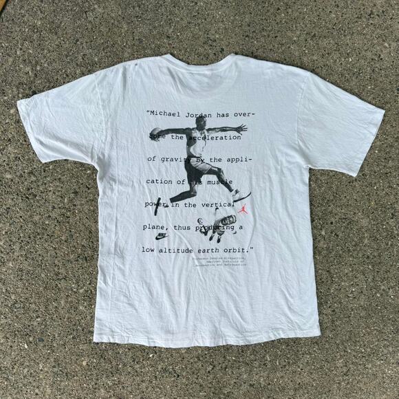 Vintage 90s Nike "Do You Know?" Michael Jordan x Spike Lee Basketball T Shirt - Picture 1 of 7